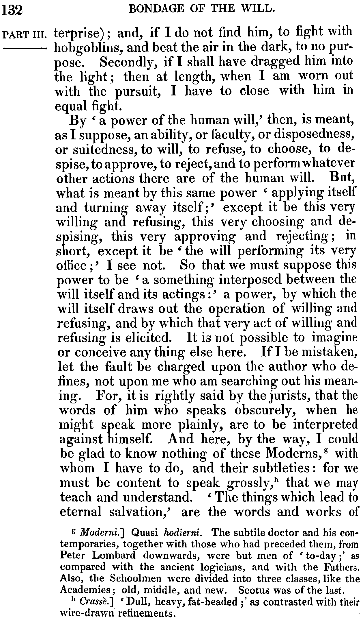 Print Edition of the Bondage of the Will, Page 132