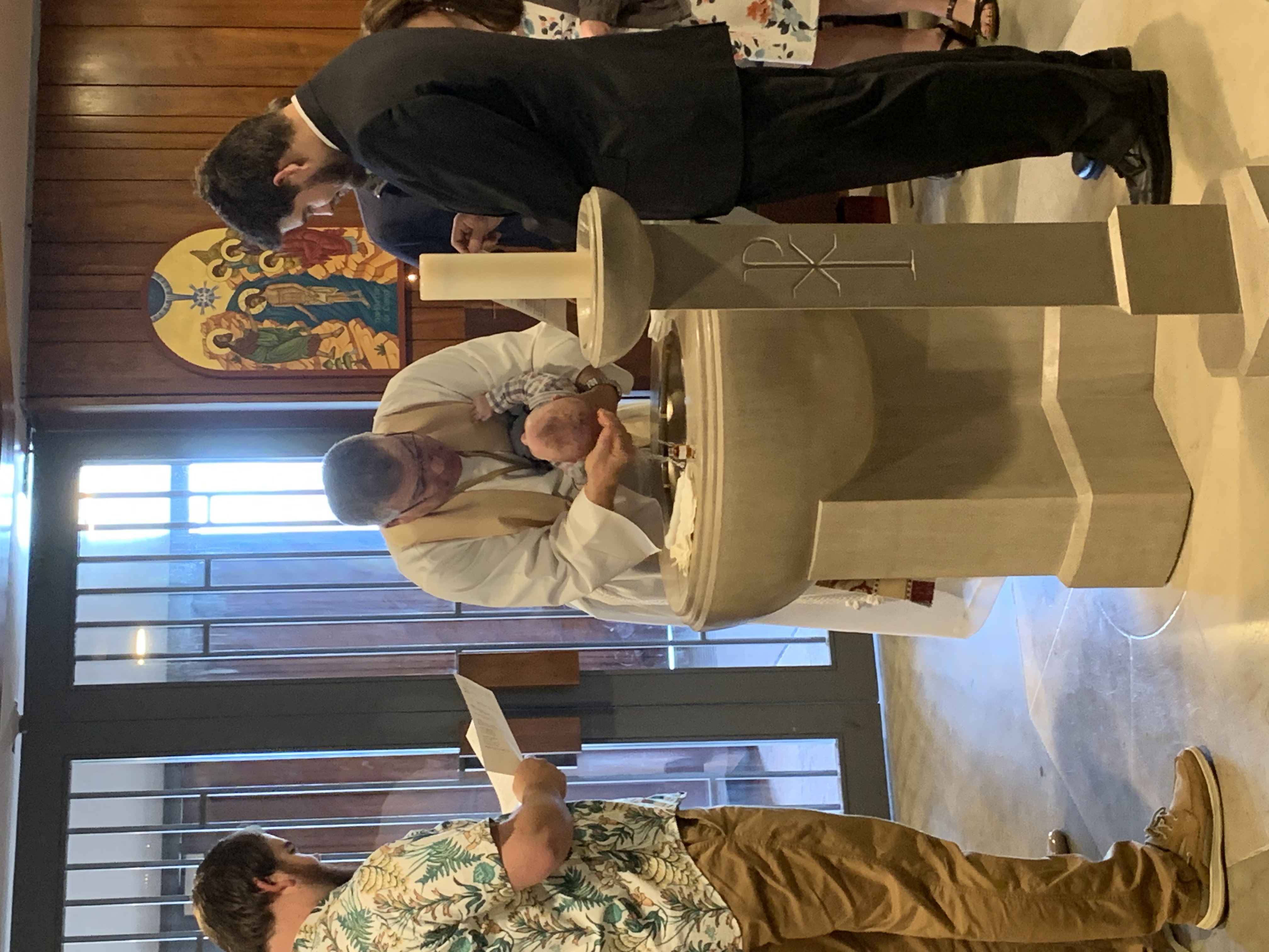 baptism of maxwell john wetzel by rev dr timothy r puls in kramer chapel 04_08_2023