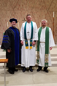 Left to right: Dr. Don Wiley, Rev. Paul Hopkins, Rev. Sergio Fritzler