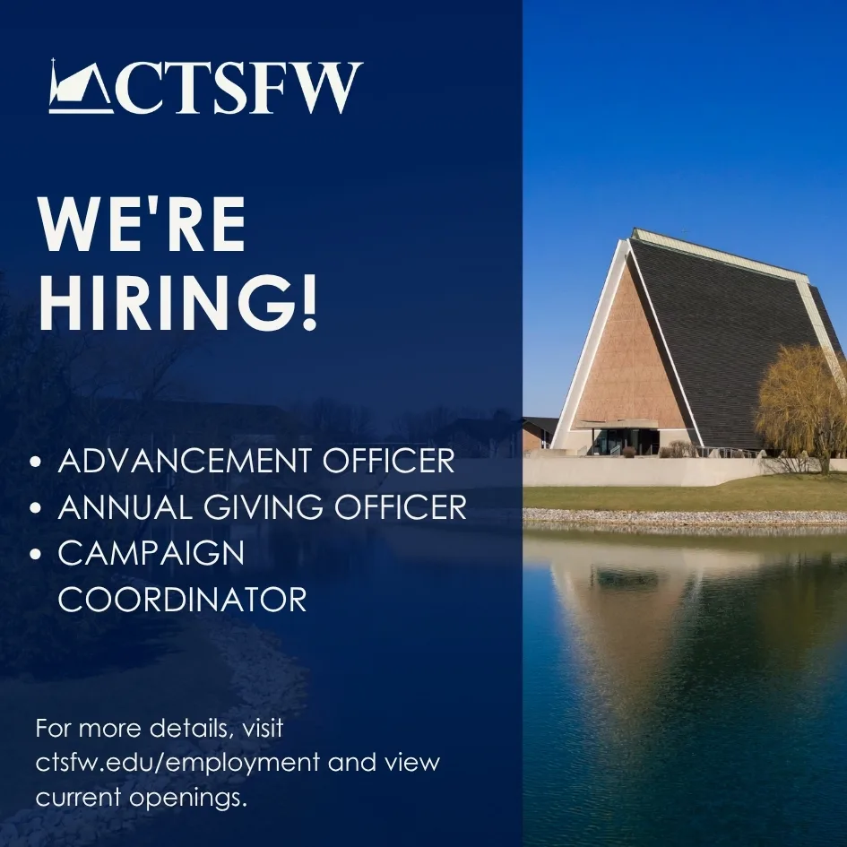 staff openings: advancement officer, annual giving officer, campaign coordinator